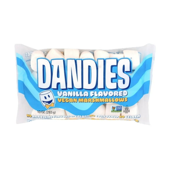 Dandies Vegan Marshmallows Vanilla -- 10 oz Pack of 2