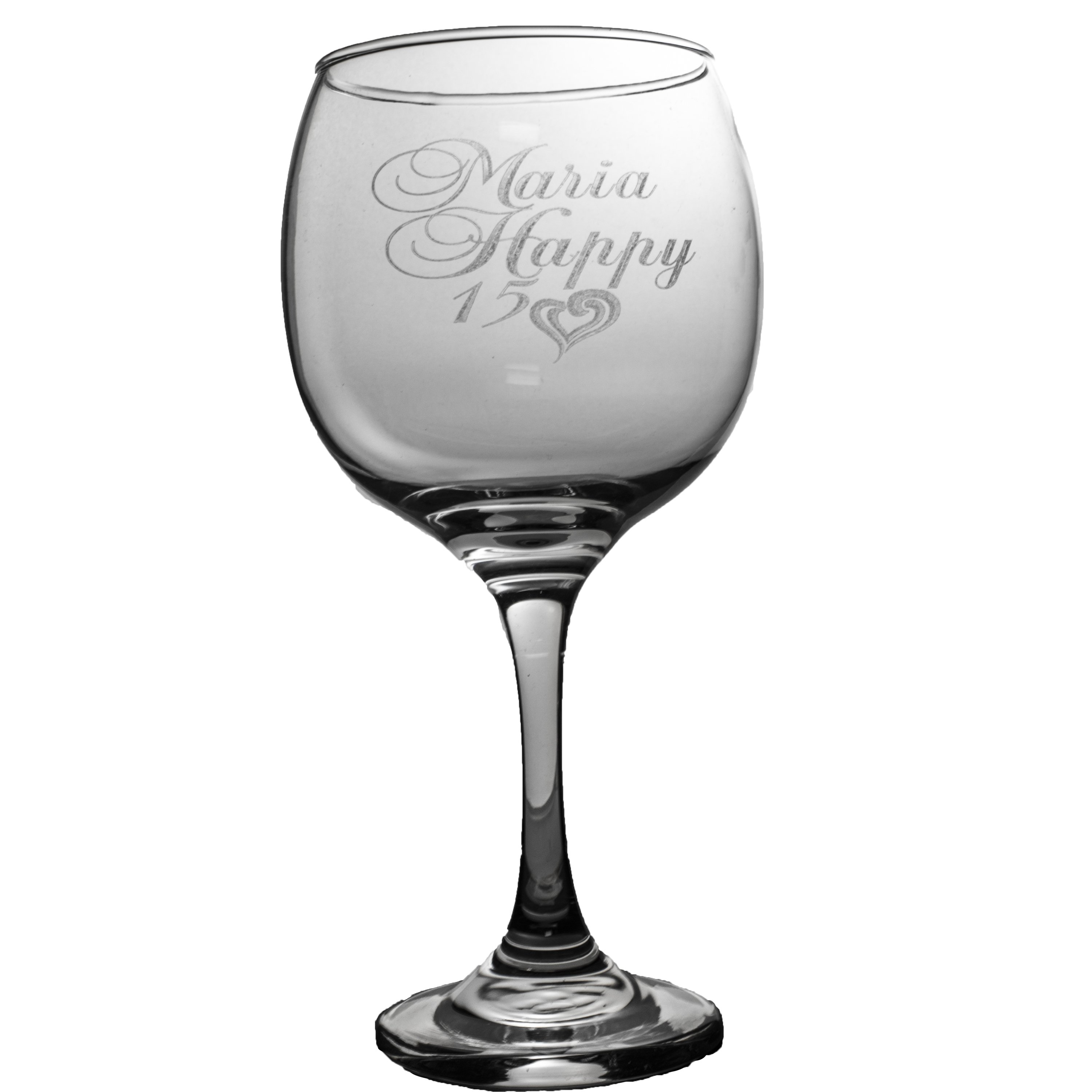 20oz happy 15 Quinceanera Wine glass
