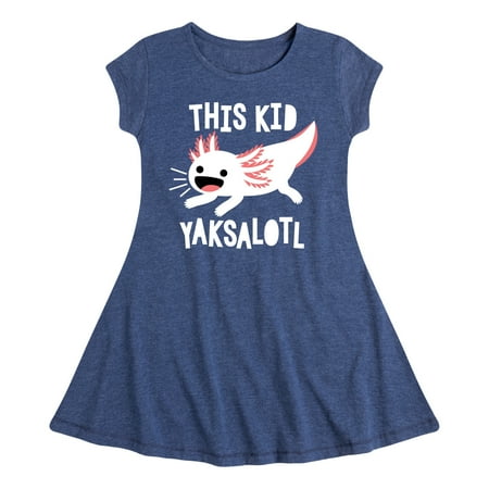 

Instant Message - This Kid Yaksalotl - Toddler And Youth Girls Fit And Flare Dress