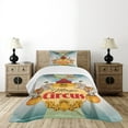 thumbnail image 4 of Ambesonne Colorful Quilted Bedspread Set 2 Pcs, Vintage Circus Tent, Twin Size, Multicolor, 4 of 5