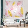 thumbnail image 5 of Boho Large Tapestry Decoration for Bedroom Living Room Home College - Washable Feathers Luxury Warmth Indoor Tapestry 51x59in Farmhouse Bohemia Durable Aesthetic Tapestry, 5 of 5