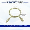 thumbnail image 2 of Uxcell Clips de Tuyau de Carburant, Lot de 18 12mm Pinces à Ressort en Acier Zincé 65Mn, 2 of 7