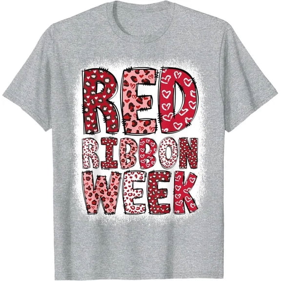 Red Ribbon Week 2024 T-Shirt Unisex S-5XL Hot Trending Shirt, Vintage Birthday Gift