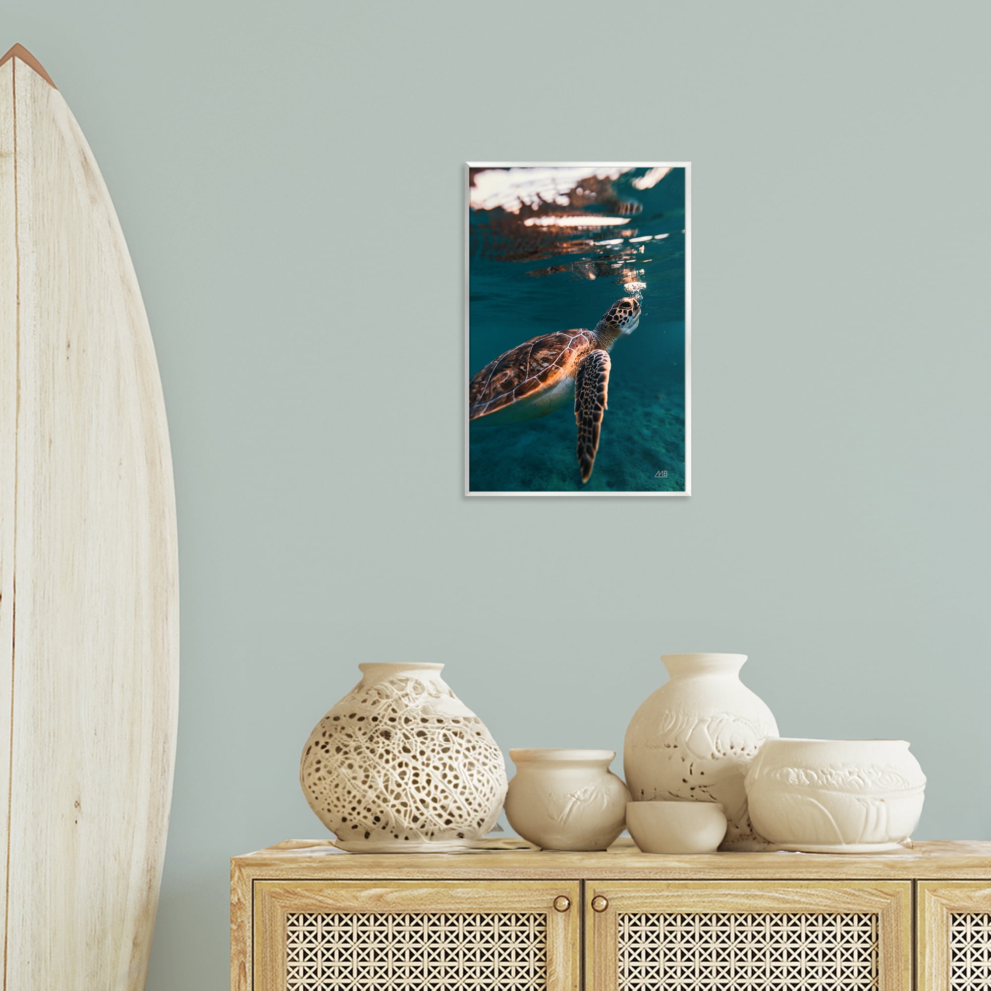 Stupell Industries Blowing Bubbles Turtle Animals Photography Unframed Art Print Wall Art, 13 x 19