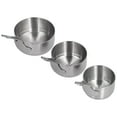 thumbnail image 1 of Stainless Steel Handle Dipping Sauce Bowl, Non Slip Design Acid And Alkali Resistance Stainless Steel Sauce Dish Stackable With Handle For Cooking Silver, 1 of 8