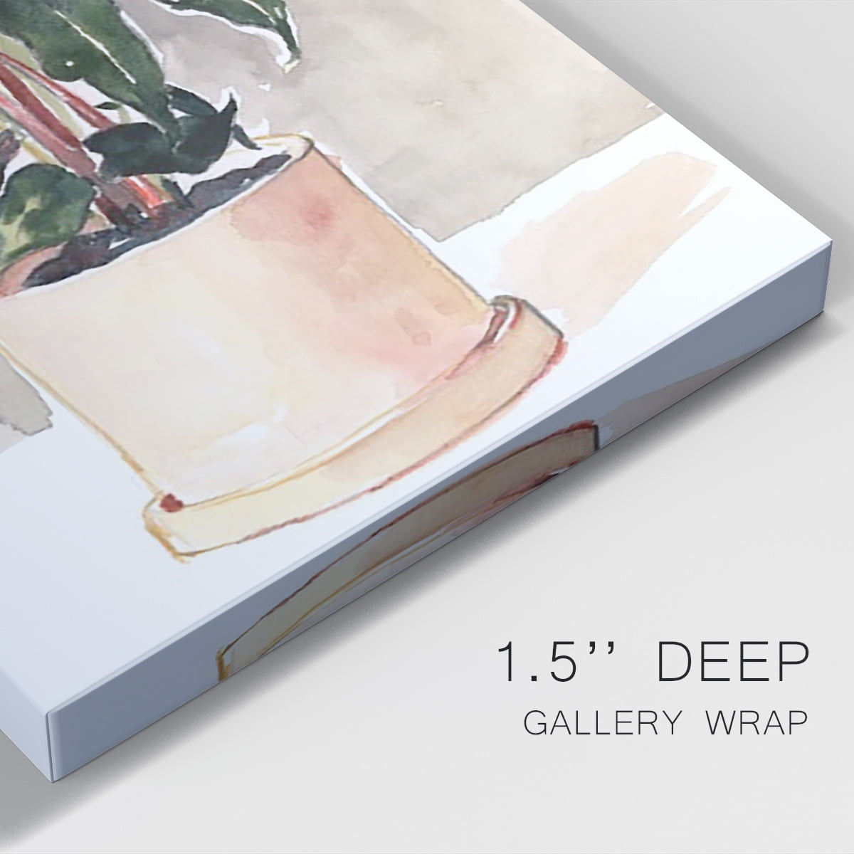 Potted Houseplant I Premium Gallery Wrapped Canvas - Ready to Hang
