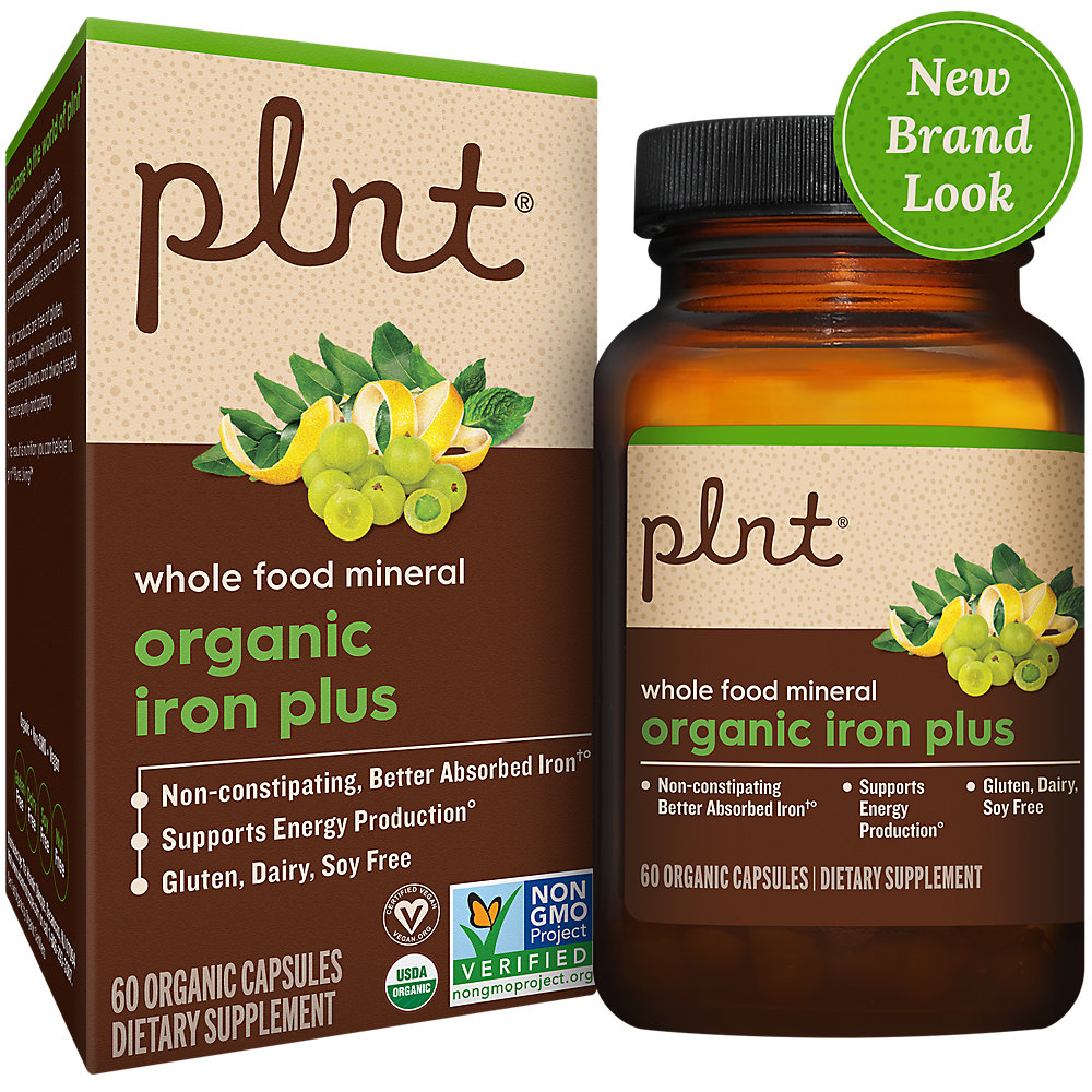 Organic Iron Plus ? Whole Food Mineral Formula to Support Energy
