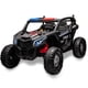 thumbnail image 1 of Coche eléctrico infantil UTV 24V 4x4 2 plazas – 4 motores potentes – asientos de cuero – control remoto – suspensión con 4 amortiguadores – música y luces – policía negro, 1 of 6