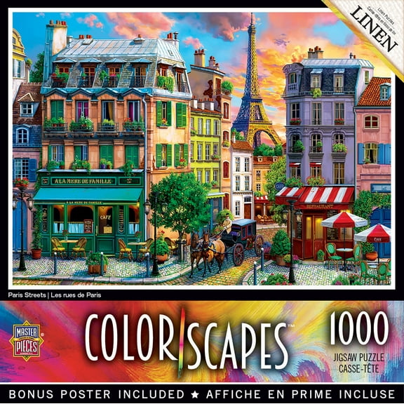 MasterPieces 1000 Piece Jigsaw Puzzle - Paris Streets - 19.25"x26.75"