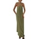 thumbnail image 1 of Vestido de verano PRETTYGARDEN para mujer 2025, holgado, con tiras, verde militar, 1 of 8