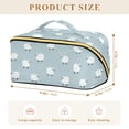 thumbnail image 4 of FORMRS Makeup Bag Travel Cosmetic Organizer for Women Fold Flat Zipper Pouch with Handle, Simple Sheep Pattern, 4 of 8