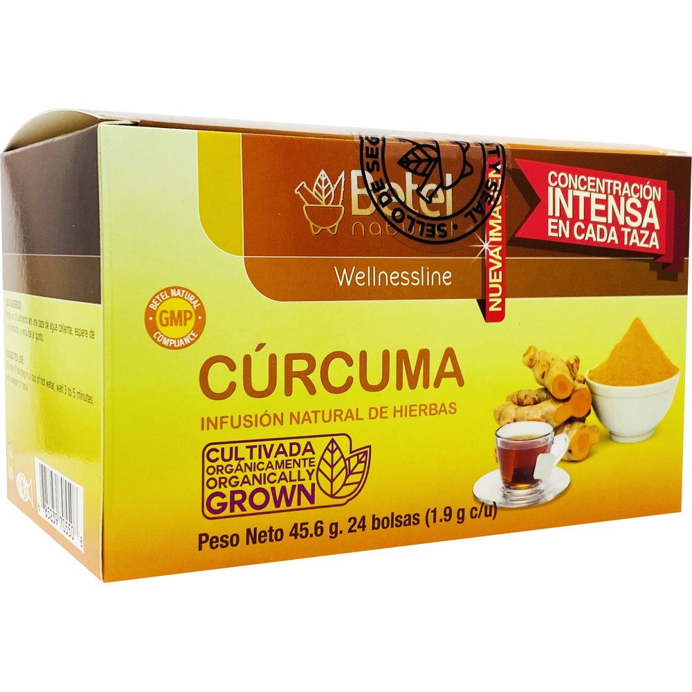 Curcuma Turmeric Tea by Betel Natural Healthy Source of Curcumin 24