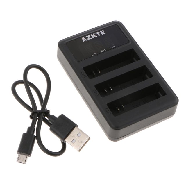 USB De 3 Canales Para AZ16-1 AZ16-2 , Compatible Con La Cámara De Acción 4K / 4K + yotijar Cargador digital USB