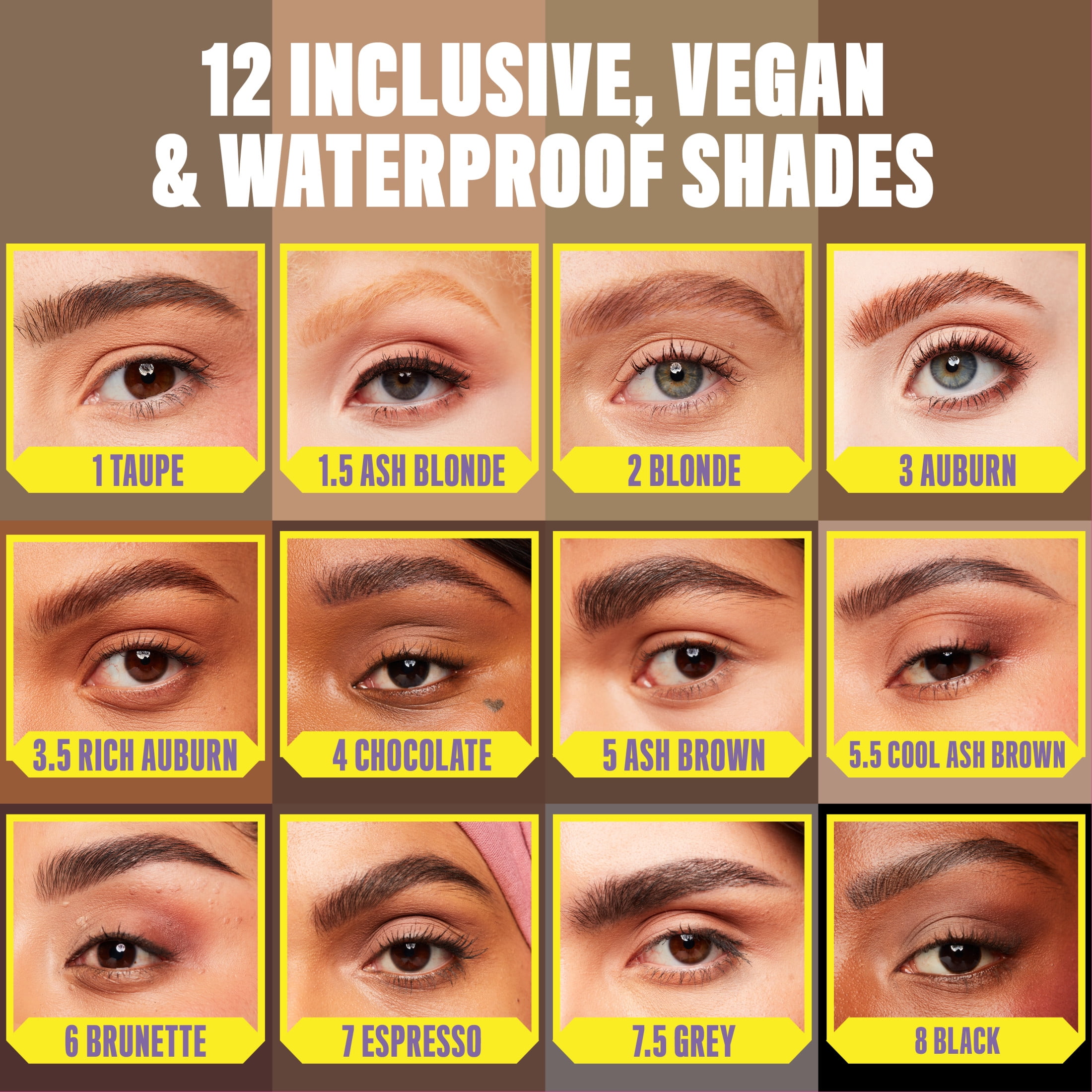 NYX Professional Makeup Micro Vegan Eyebrow Pencil, Chocolate, 0.003 oz