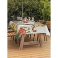 thumbnail image 2 of Easter Bunny Eggs Outdoor Tablecloth - 60x102 Inch Rectangle Dining Table Cover, Spring Tulip Daisy Flowers Leaves Pastoral Waterproof Outdoor Table Cloth with Umbrella Hole & Zipper for Picnic/Patio, 2 of 7