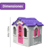 thumbnail image 2 of PLAYOUT KIDS | Casita Infantil Rosa Play House de Plástico Resistente para Jardín e Interior 1.50m, 2 of 3