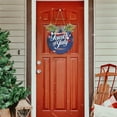 thumbnail image 7 of SKYSONIC Independence Day Welcome Sign for Front Door,All Seasons Welcome Wreath Porch Hanging Decoration for Farmhouse Wall Home Holiday Decoration - 11.8x11.8in, 7 of 7
