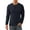 Navy Blue, variant on Iceglad Men's Henley Sweatshirt Long Sleeve Button Sweatshirt Fashion Casual Pullover Shirt