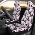 thumbnail image 3 of Fotbe Lilies Flowers Pattern Automotive Seat Covers for Cars Trucks and SUVs – Car Seat Covers for Front Seats,Protective Seat Covers,Vehicle Seat Covers, Set of 2, 3 of 9