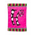 thumbnail image 2 of Evergreen Enterprises, Inc Twirly Curly Monogram Vertical Flag, 2 of 7