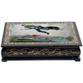 thumbnail image 4 of STP GOODS Above the City Lacquer Trinket Box 6.3x4.3" (11x16 cm) Wooden Decorative Jewelry Box Keepsake Handmade Jewelry Storage Organizer Floral Trinket Case, 4 of 6