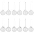thumbnail image 3 of SWETRACE 12Pcs Household Ornaments Exquisitely Designed Plastic Transparent Bauble Pendant for Adults, 3 of 8