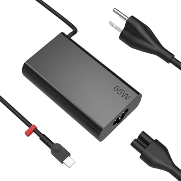 ccwonima 65W USB C Laptop Charger Compatible with Lenovo Thinkpad T14 T14S X1 / Yoga/Chromebook Computer Type C Fast Charging Slim Light and Portable Power Cord