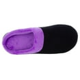 thumbnail image 7 of ComfyFeet Everything Comfy Black and Purple Slipper Clog Slipper - Large, 7 of 7