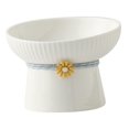 thumbnail image 4 of Cat Dog Bowl Elevated Cat Dish, Large Capacity Neck Guard Durable Cat Food Basin Solid Color Tilted, 4 of 8
