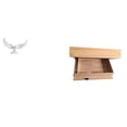 thumbnail image 1 of Estatua de ángel, escultura de ángel, estante de pared, cajón, organizador de madera de resina, decoración moderna, adecuada para sala de estar, ofici, 1 of 8