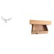 thumbnail image 1 of Estatua de ángel, escultura de ángel, estante de pared, cajón, organizador de madera de resina, decoración moderna, adecuada para sala de estar, ofici, 1 of 8