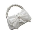 thumbnail image 2 of Bolso de hombro elegante de PU blanco de gran capacidad, decoración con lazo, perfecto para citas, fiestas y días festivos, 2 of 8