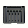 thumbnail image 2 of FeiFu Plastic Utensil Organizer Drawer Silverware Storage Box Kitchen Cutlery Organizer with Dividers Flatware Tray for Spoons Forks Knives​, 2 of 6
