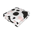 thumbnail image 3 of Horizontal Flannel Blanket Is Light Warm Soft Anti-Pilling Anti-Wrinkle Anti-Allergy And No Hair Loss For Bed And Sofa Camping Travel Simple Cow-Print Pattern1_3, 3 of 8