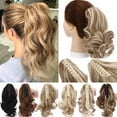 thumbnail image 1 of SEGO Short Claw Ponytail Hair Extension One Piece Cute Clip in Hair Extensions Jaw/Claw Synthetic Curly Hair, 1 of 7