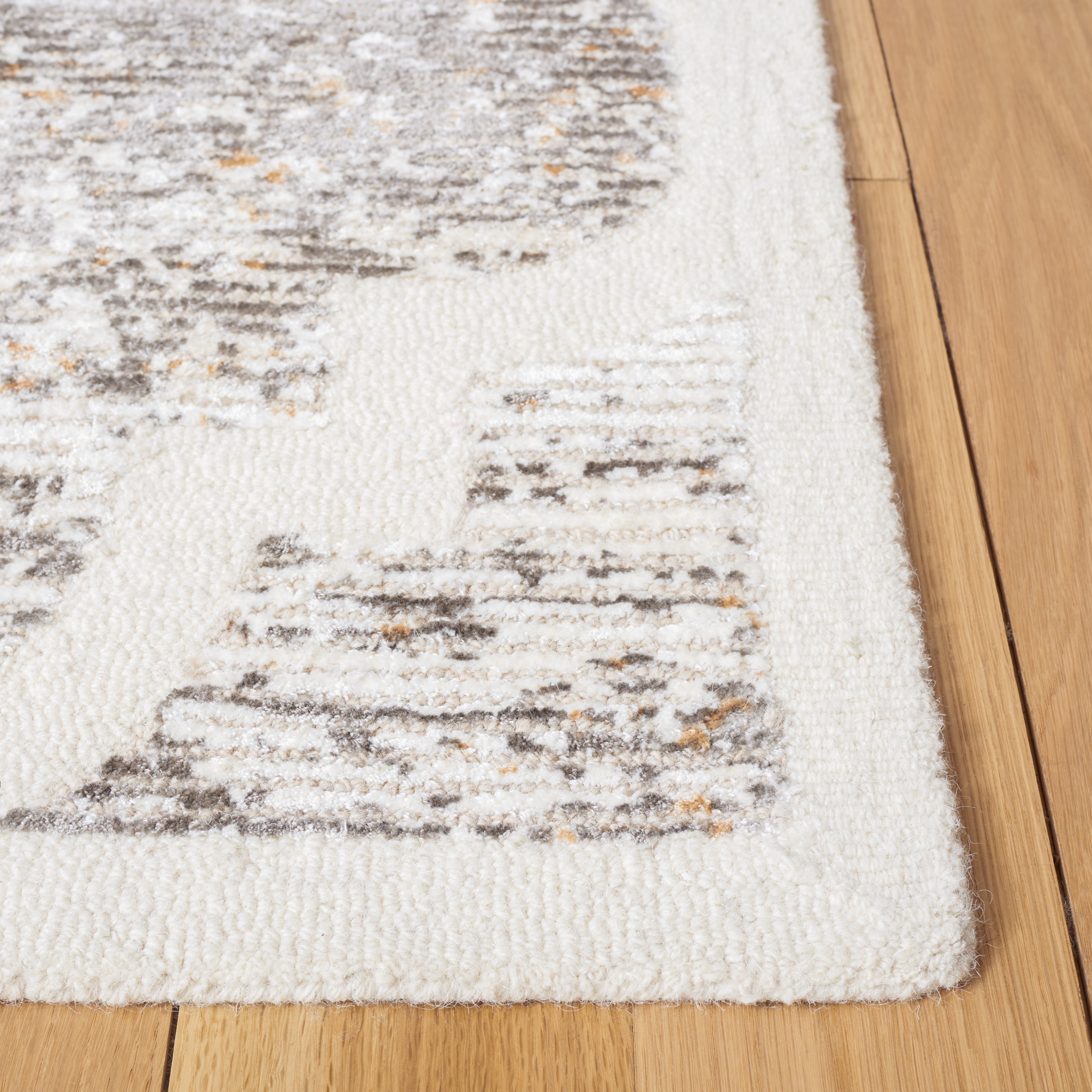 SAFAVIEH Artistry Carlie Ogee Area Rug, Ivory/Gold, 6' x 9'
