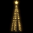 thumbnail image 3 of vidaXL Christmas Cone Tree Warm White 84 LEDs Decoration 19.7"x59.1", 3 of 7