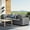 Gray, variant on Modway Commix Sunbrella® Outdoor Patio Sofa in White