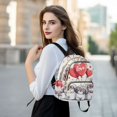 thumbnail image 6 of JIALIOU Mini Backpack Purse for Women Quilted Casual Daypack Small Travel Shoulder Bag, Dogs Heart-shaped Balloons, 6 of 7