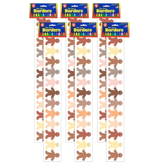 Hygloss Multicultural Kids Mighty Brights Border, 72 Pieces