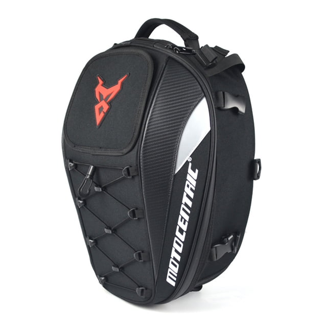 Motorcycle Rear Bag Back Seat Bag Tail Bag Multifunction Shoulder Stocked Pack