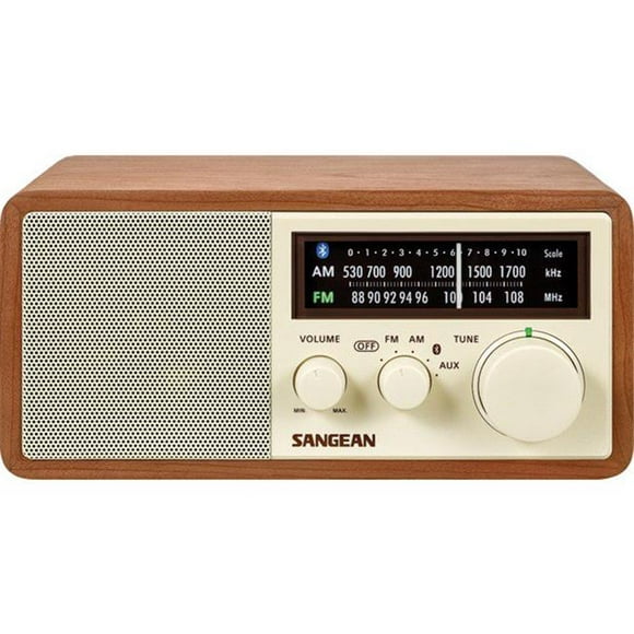Sangean RA50562 3 in. AM & FM Radio d'Armoire en Bois Bluetooth