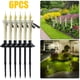 thumbnail image 1 of Vela Solar Ganfancp Lámpara de Enchufe de Tierra Céspedes Al Aire Libre Jardín Decoración Led Solar Largo Polo 6Pcs, 1 of 7