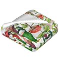thumbnail image 2 of Salouo Mushrooms Gnomes Print Bed Blankets,Flannel Blanket Comfortable Air Conditioning Blanket Lightweight Blanket for Sofa Bed Travel & Couch -40"x30", 2 of 8