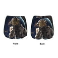 thumbnail image 3 of Salouo Astronaut Print Women's 2 in 1 Running Shorts Double-Layer Shorts Athletic Workout Gym Yoga Shorts Running Shorts for Women-Small, 3 of 7