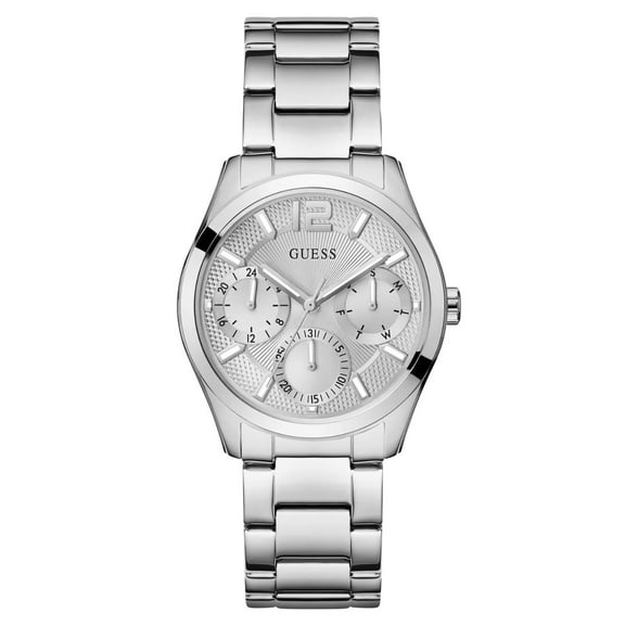 Guess Women's 	Zoe Silver Dial Watch - GW0760L1