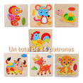 thumbnail image 2 of Rompecabezas Figuras Surtidas Para Niños Pequeños Madera 14 pzs, 2 of 5