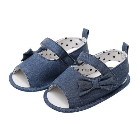 

Hunpta Kids Sandals Infant Boys Girls Open Toe Bowknot Shoes First Walkers Shoes Summer Toddler Flat Sandals