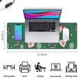 thumbnail image 5 of Long Mouse Pads for Desk,Green Christmas Pattern Desk Mats on Top Of Desks, Desk Mouse Pad Extra Large with 3mm Non-Slip Base and Stitched Edge for Gaming,Office,Work,Home 31.5x11.8in, 5 of 5
