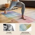 thumbnail image 4 of Colorful Watercolor Stripe Pattern Hot Yoga Mat Towel Non Slip for Hot Yoga - Quick-Drying Yoga Mat Cover with 4 Corner Pockets with Travel Bag - Hot Yoga Towel Non Slip 74"x26", 4 of 6